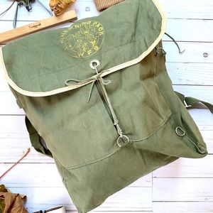 Vintage cotton boy Scout backpack